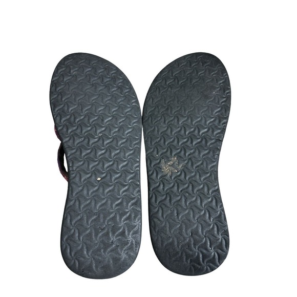 Teva Womens 6‎ Black & Pink Olowahu Mush Sandals Flip Flops SOLD - Picture 5 of 6